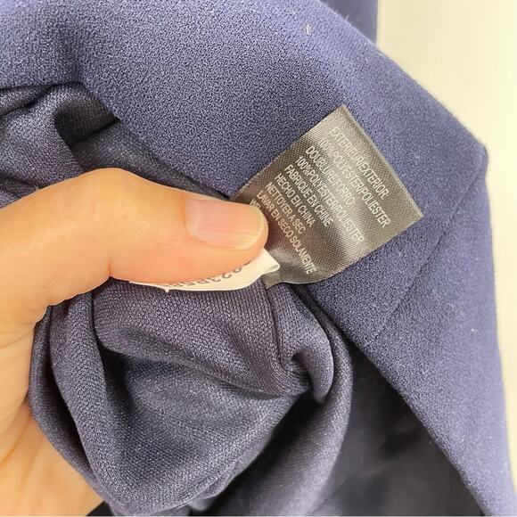 Tahari Arthur S Levine Navy Blue Cap Sleeve Sheath Dress Womens 4P Academia Mini - Picture 7 of 10